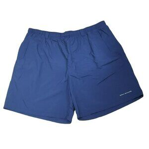 Columbia PFG Blue Nylon Fishing Water Shorts, Men's XXL, Mesh Lined, Omni-Shade